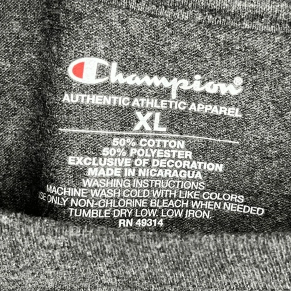CHAMPION T-Shirt OU Sooners Women's Tennis NCAA Graphic Logo Tee XL Gray Red - Picture 4 of 10